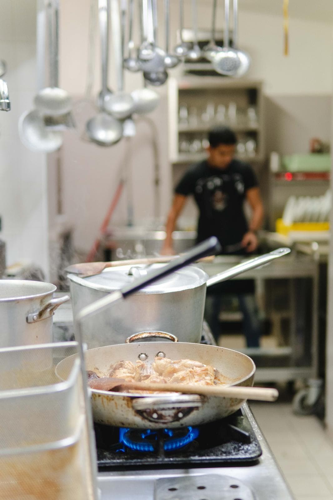 The kitchen at work